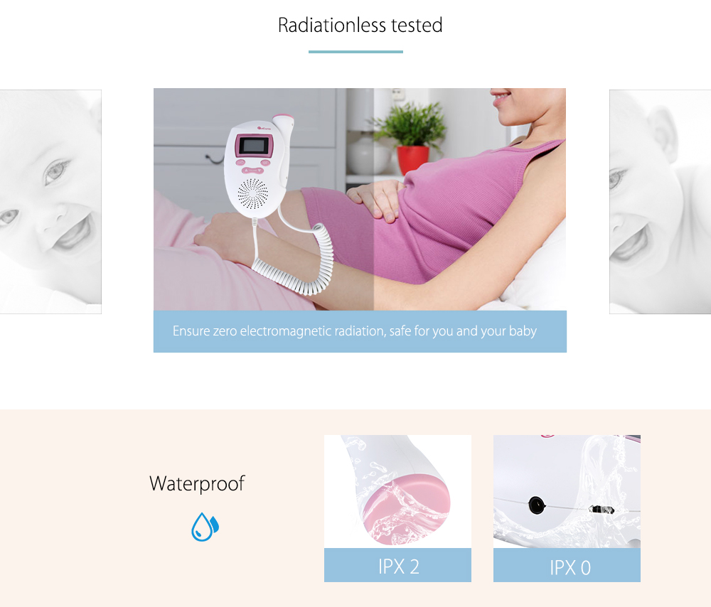 ACurio AF - 703 - L Pregnant Ultrasonic Fetal Doppler Prenatal Heart Rate Monitor