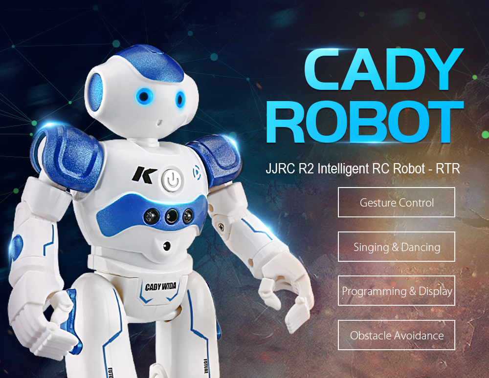 JJRC R2 CADY WIDA Intelligent RC Robot RTR Obstacle Avoidance / Movement Programming / Gesture Control