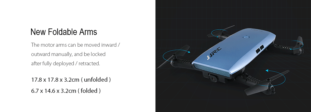 JJRC H47 ELFIE+ Foldable RC Pocket Selfie Drone RTF WiFi FPV 720P HD / G-sensor Controller / Waypoints JJRC H47 ELFIE+ Foldable RC Pocket Selfie Drone RTF WiFi FPV 720P HD / G-sensor Controller / Waypoints