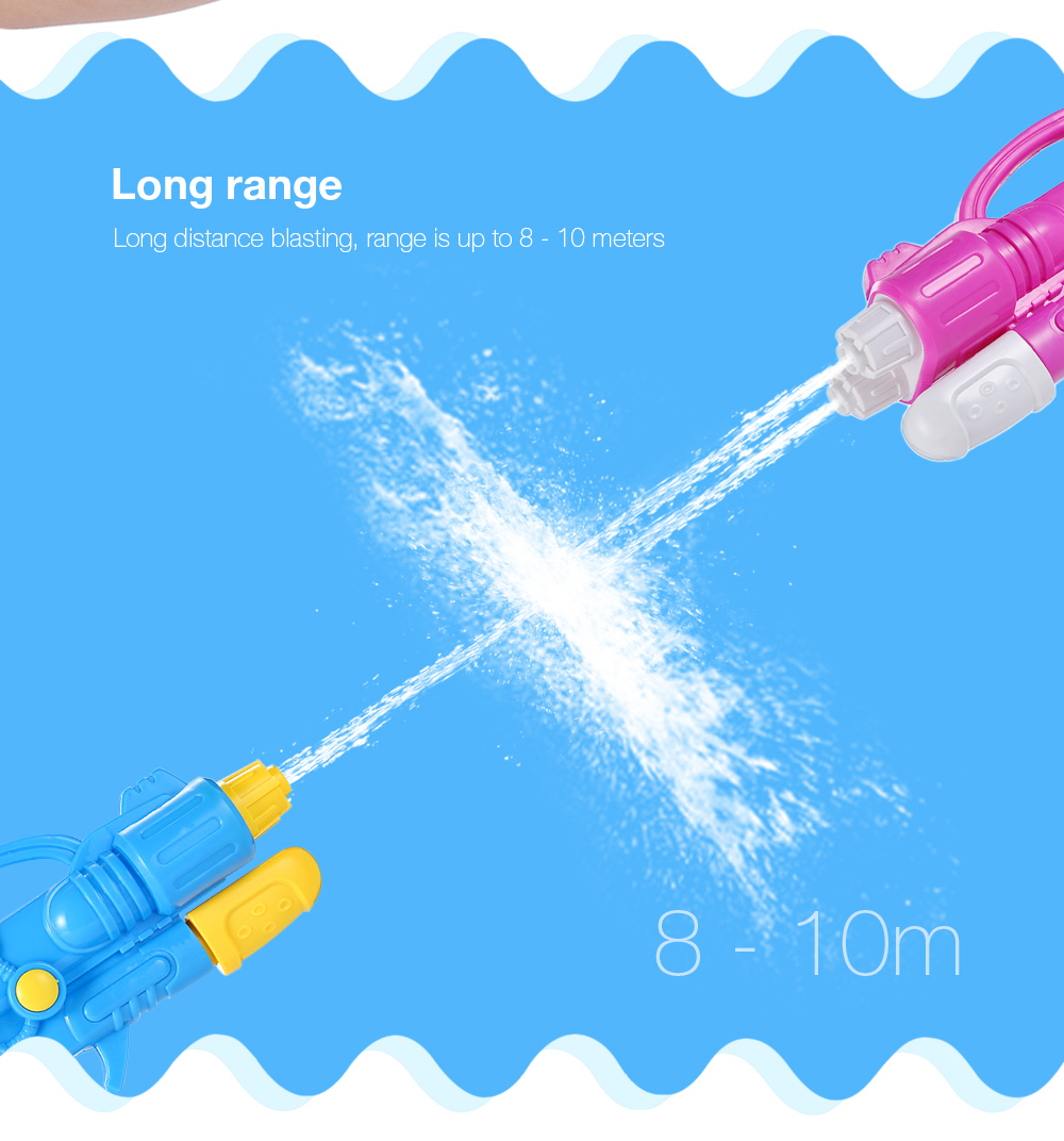 Plastic Dual Hole Nozzle Pull Water Gun Soaker Squirt Blaster Shooter Pistol Long Rang Toy Plastic Dual Hole Nozzle Pull Water Gun Soaker Squirt Blaster Shooter Pistol Long Rang Toy