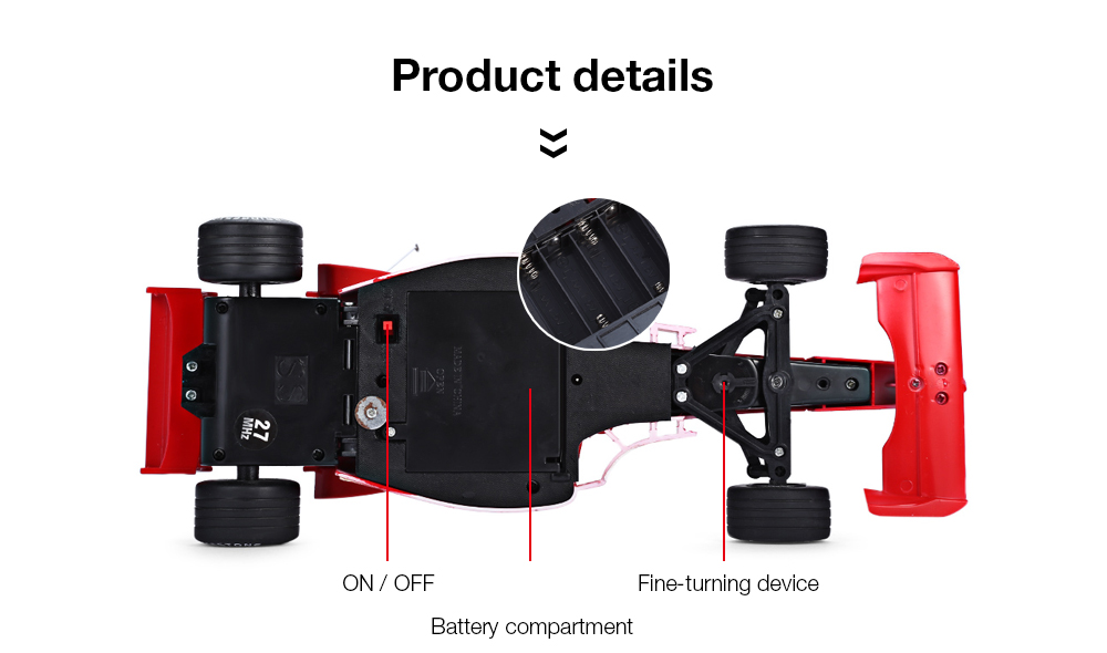 F1 1 : 18 Formula Racing Car Vehicle Remote Control Electric Toy Children Gift