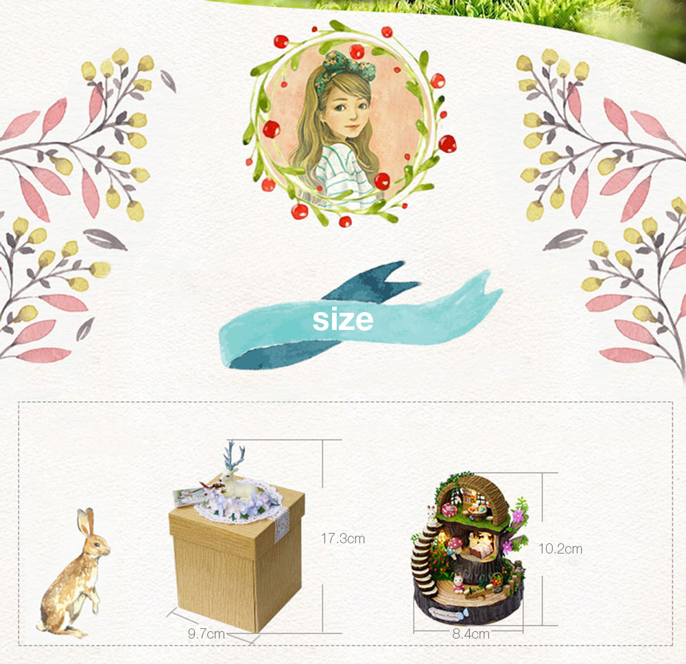 Handmade Dollhouse Miniature DIY Dolls House Kit with Furniture Handicraft 3D Puzzle Building Toys Gift Fantasy Forest Handmade Dollhouse Miniature DIY Dolls House Kit with Furniture Handicraft 3D Puzzle Building Toys Gift Fantasy Forest