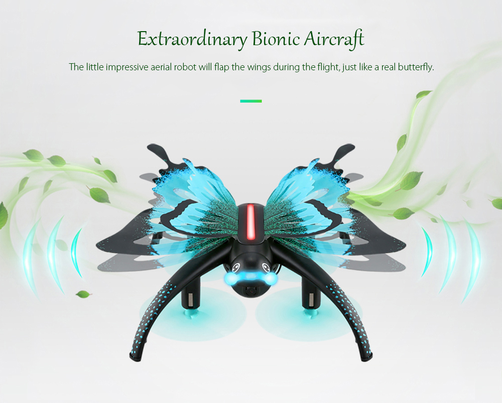 JJRC H42WH Butterfly Mini RC Drone RTF WiFi FPV 0.3MP Camera / Voice Control / Waypoints