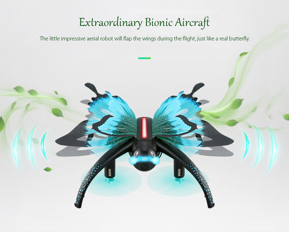 JJRC H42WH Butterfly Mini RC Drone RTF WiFi FPV 0.3MP Camera / Voice Control / Waypoints JJRC H42WH Butterfly Mini RC Drone RTF WiFi FPV 0.3MP Camera / Voice Control / Waypoints