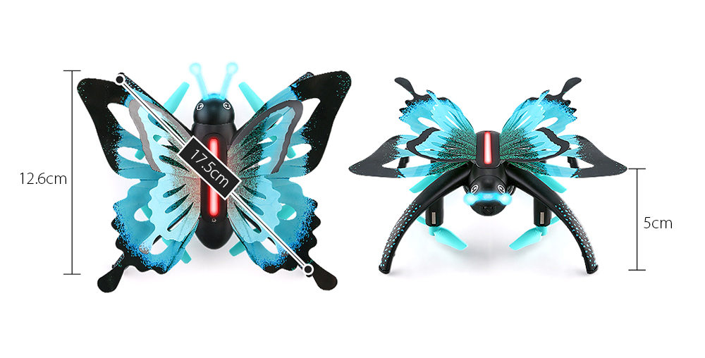 JJRC H42WH Butterfly Mini RC Drone RTF WiFi FPV 0.3MP Camera / Voice Control / Waypoints