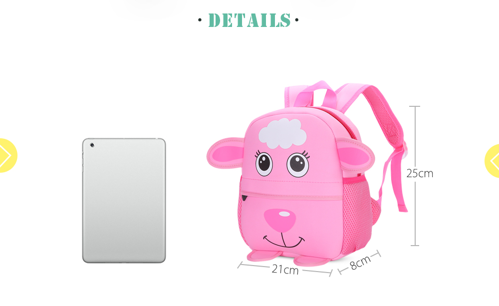 TongChang Colorful Cartoon Animal Design Waterproof Durable Children School Bag