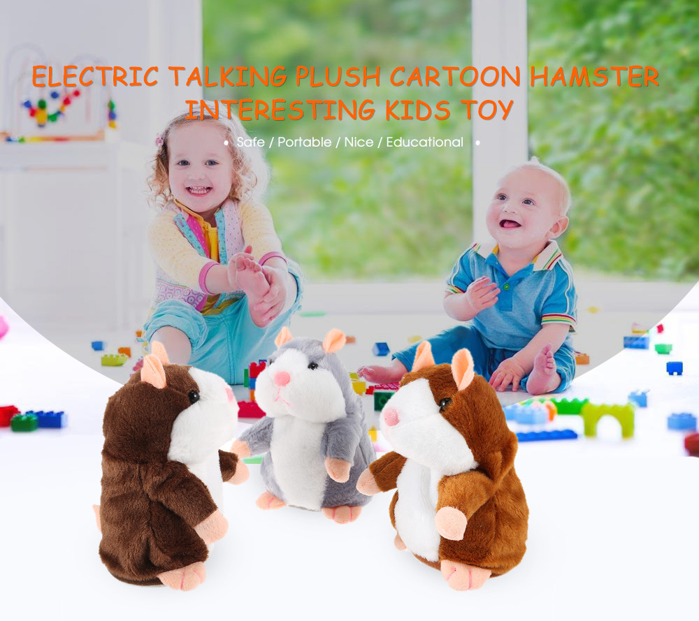 Talking Plush Cartoon Hamster Interesting Kids Toys