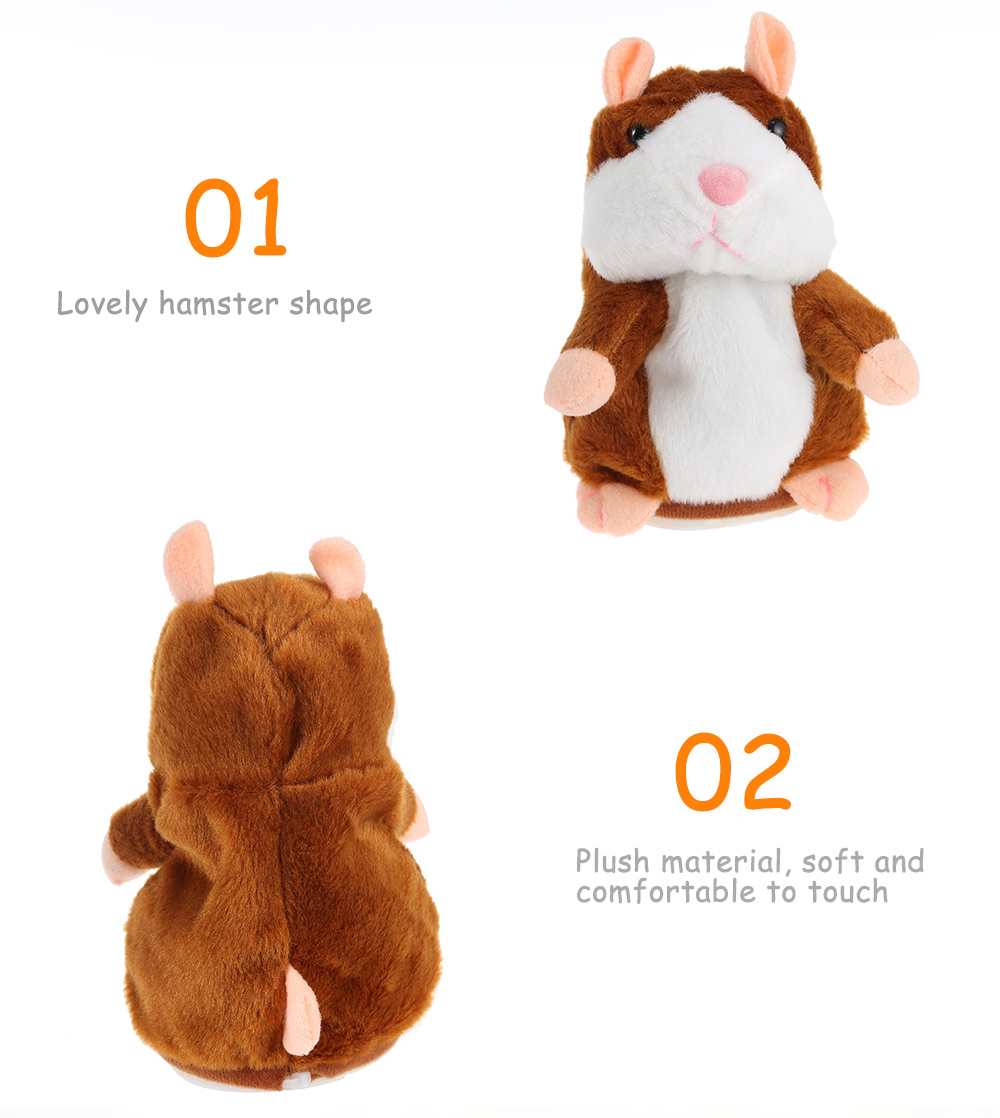 Talking Plush Cartoon Hamster Interesting Kids Toys