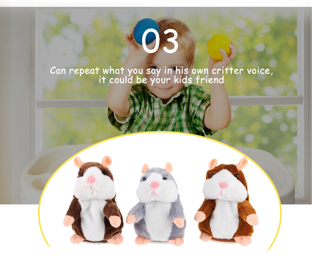 Talking Plush Cartoon Hamster Interesting Kids Toys Talking Plush Cartoon Hamster Interesting Kids Toys