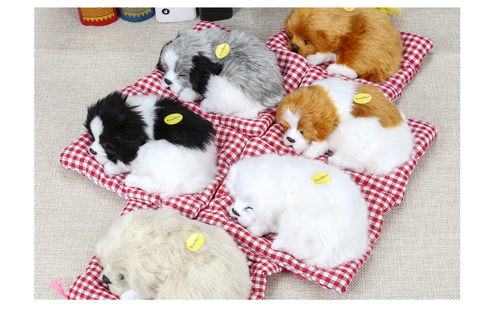Simulation Animal Squatting Dog Craft Toy with Sound Simulation Animal Squatting Dog Craft Toy with Sound