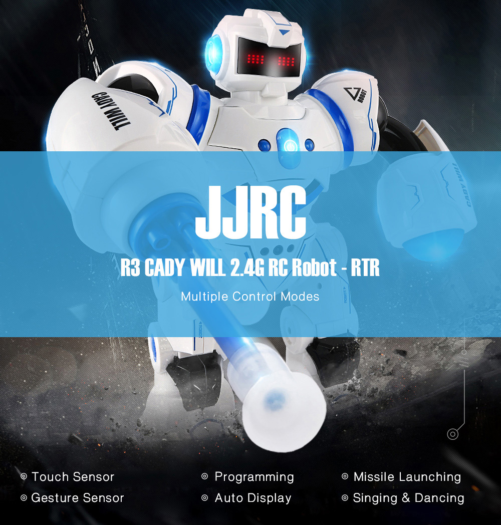 JJRC R3 CADY WILL 2.4G RC Robot RTR Touch + Gesture Sensor / Combat Gameplay / Programming