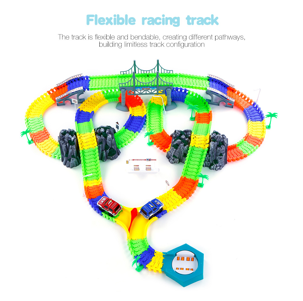 240PCS NO.268 Racing Track DIY Assembly Set Toy