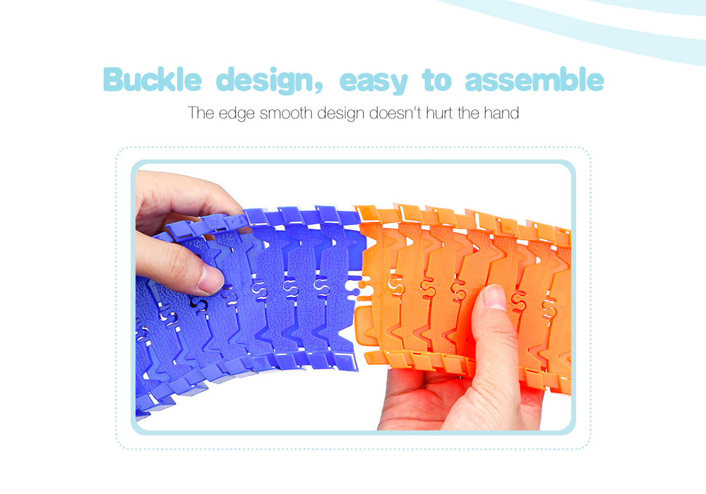 192PCS NO.238 DIY Racing Track Assembly Flexible Twister Car Toy 192PCS NO.238 DIY Racing Track Assembly Flexible Twister Car Toy