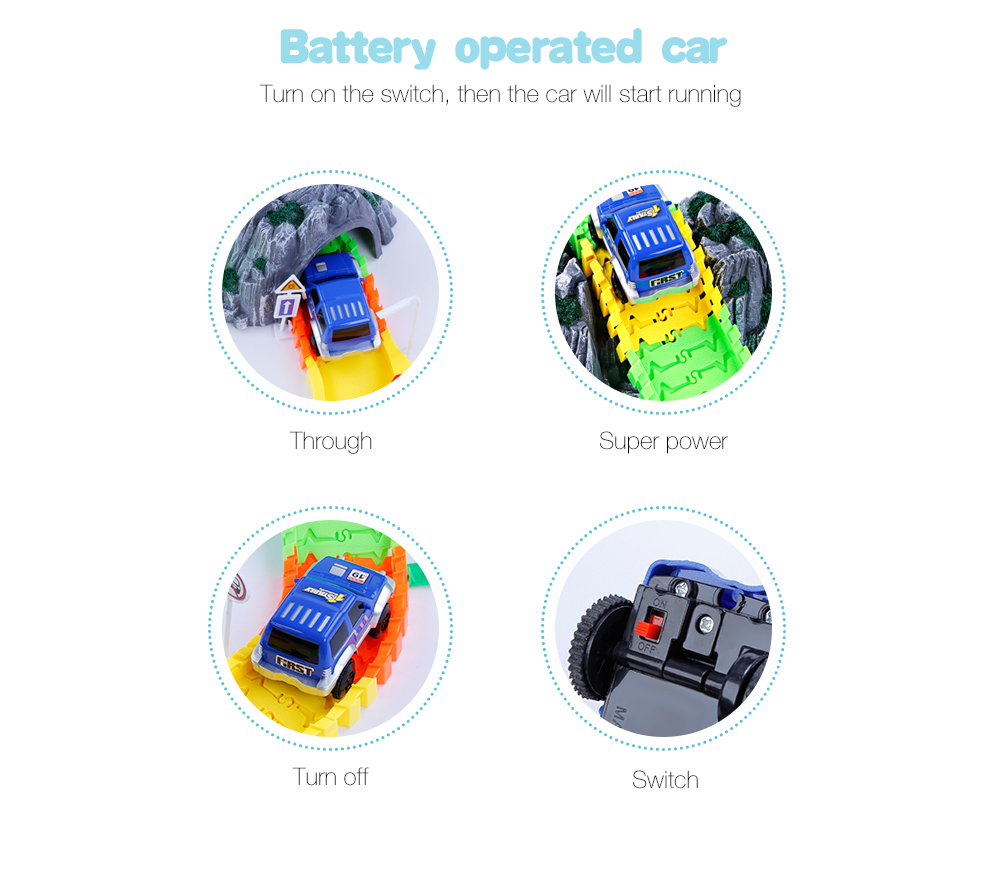 192PCS NO.238 DIY Racing Track Assembly Flexible Twister Car Toy 192PCS NO.238 DIY Racing Track Assembly Flexible Twister Car Toy