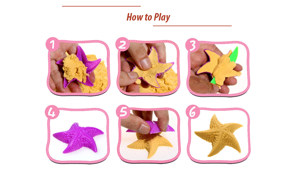 Creative Non-toxic Play Sand Intelligence Toy for Kids