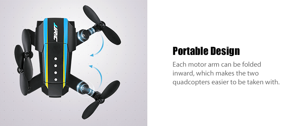 JJRC H345 JJI x JJII Micro Foldable RC Quadcopter Set 2.4GHz 4CH 6-axis Gyro / Headless Mode / One Key Return JJRC H345 JJI x JJII Micro Foldable RC Quadcopter Set 2.4GHz 4CH 6-axis Gyro / Headless Mode / One Key Return
