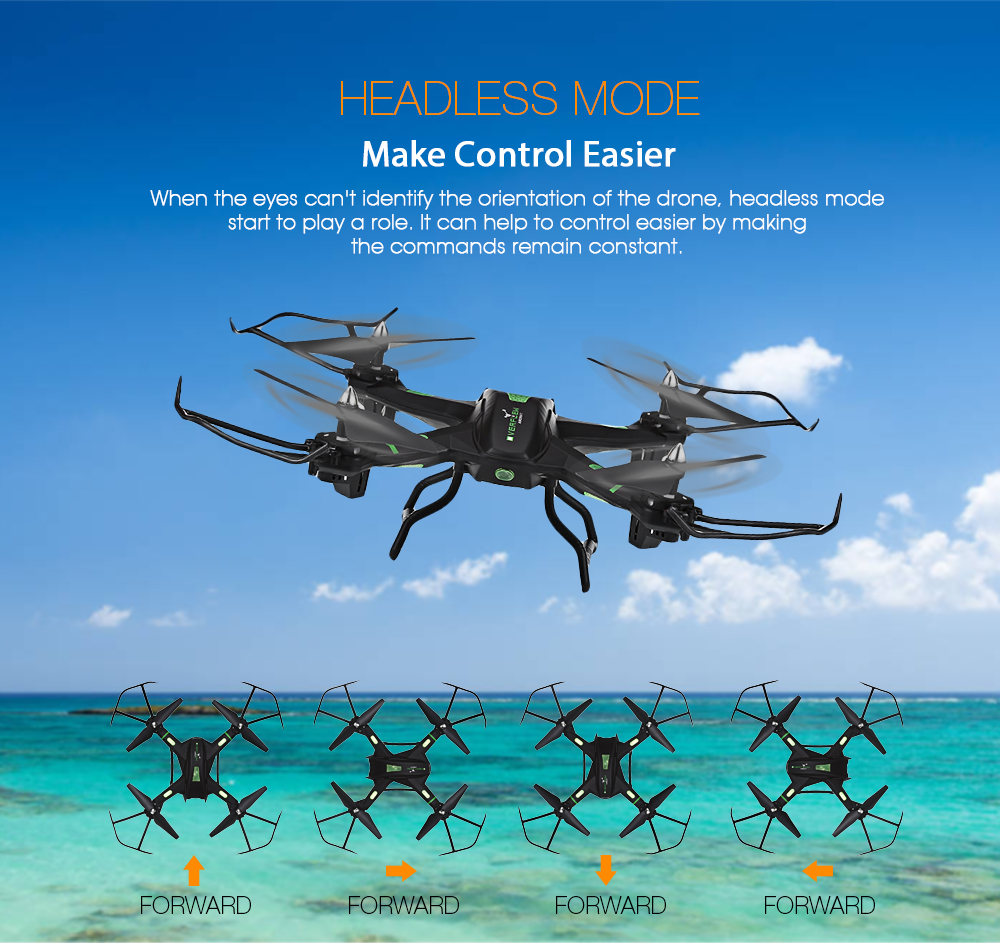 S5 RC Quadcopter 2.4G 4CH 6-axis Gyro Headless High Hold Mode 3D Unlimited Flip Drone RTF