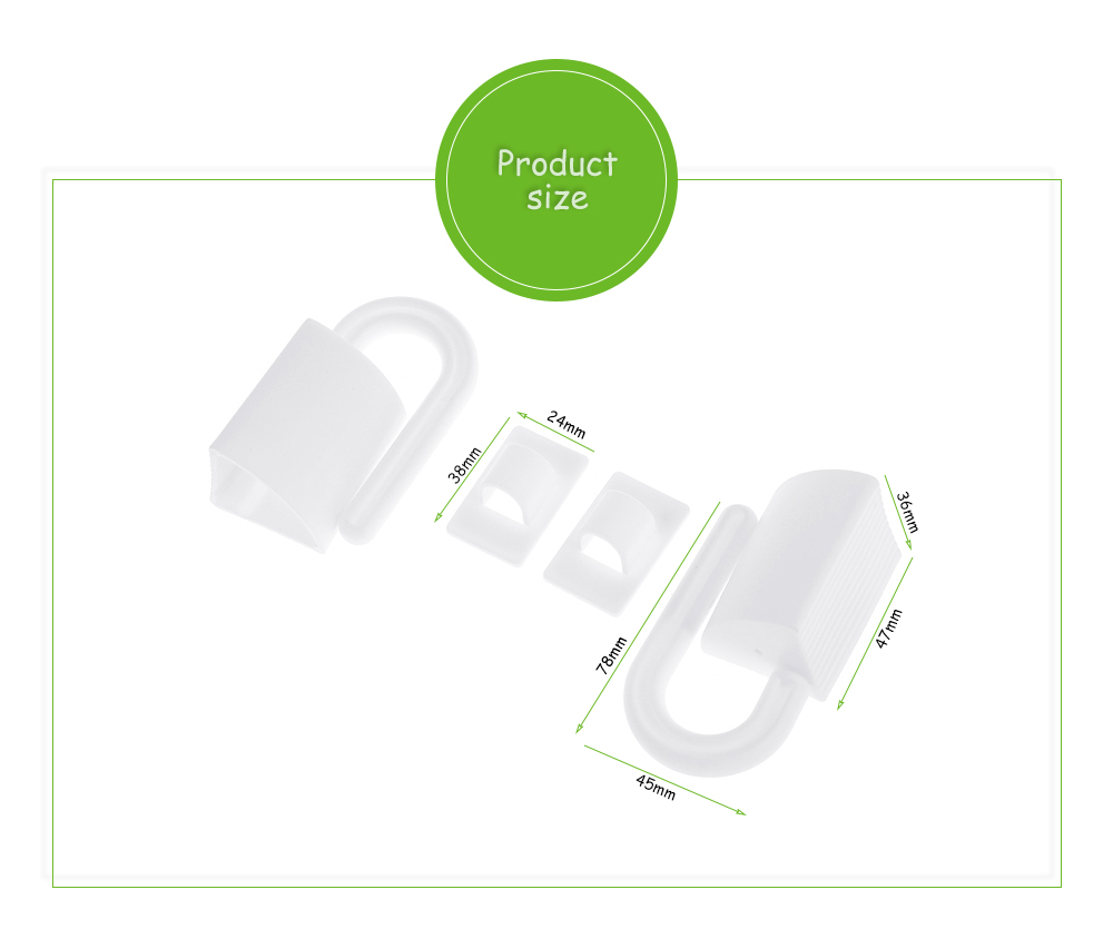 2pcs Children Protection Baby Safety Door Lock 2pcs Children Protection Baby Safety Door Lock
