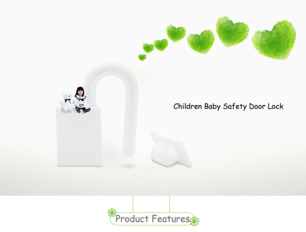 2pcs Children Protection Baby Safety Door Lock