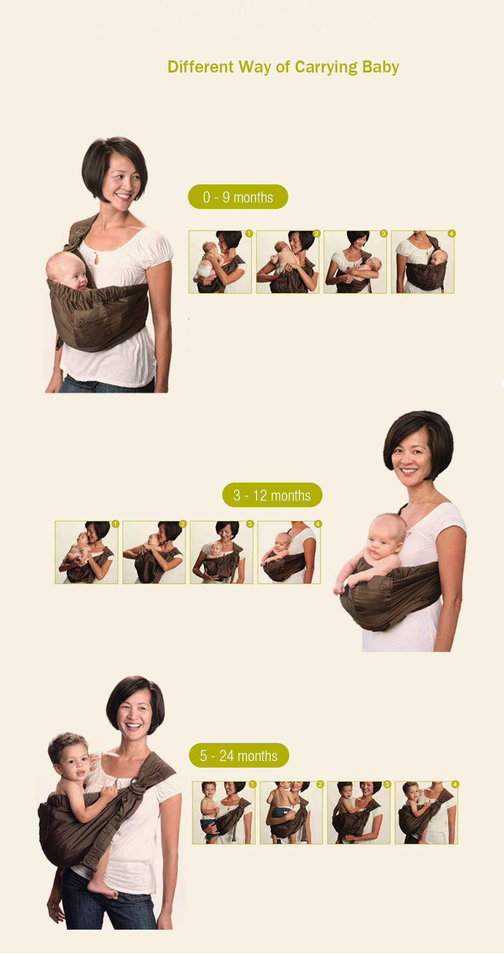 Newborn Baby Carrier Bag Cradle Sling Newborn Baby Carrier Bag Cradle Sling