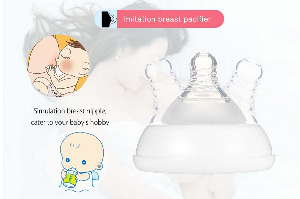 RealBubee Manual Breast Pump BPA Free Baby Breastfeeding Milk Bottle