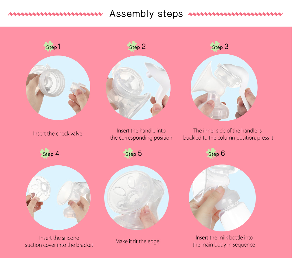 RealBubee Manual Breast Pump BPA Free Baby Breastfeeding Milk Bottle RealBubee Manual Breast Pump BPA Free Baby Breastfeeding Milk Bottle