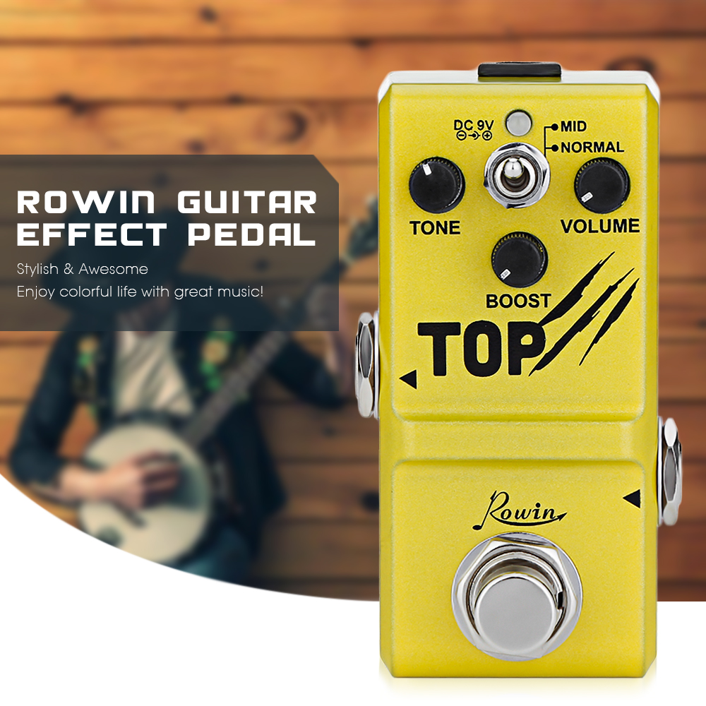 Rowin LN318 Mini Boost Base Guitar Effect Pedal Instrument Accessory
