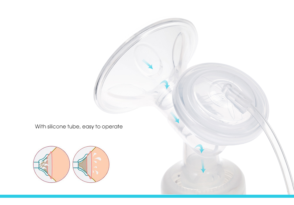 YOUHA Creative Bilateral Electric Breast Pump with Baby Milk Bottle