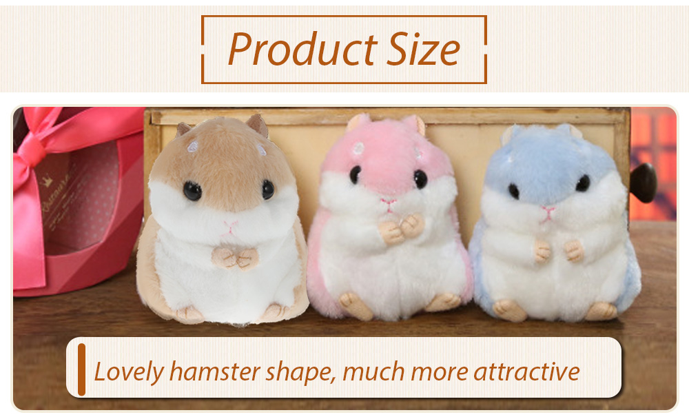 Creative Lovely Small Hamster Keychain Stuffed Toy Creative Lovely Small Hamster Keychain Stuffed Toy