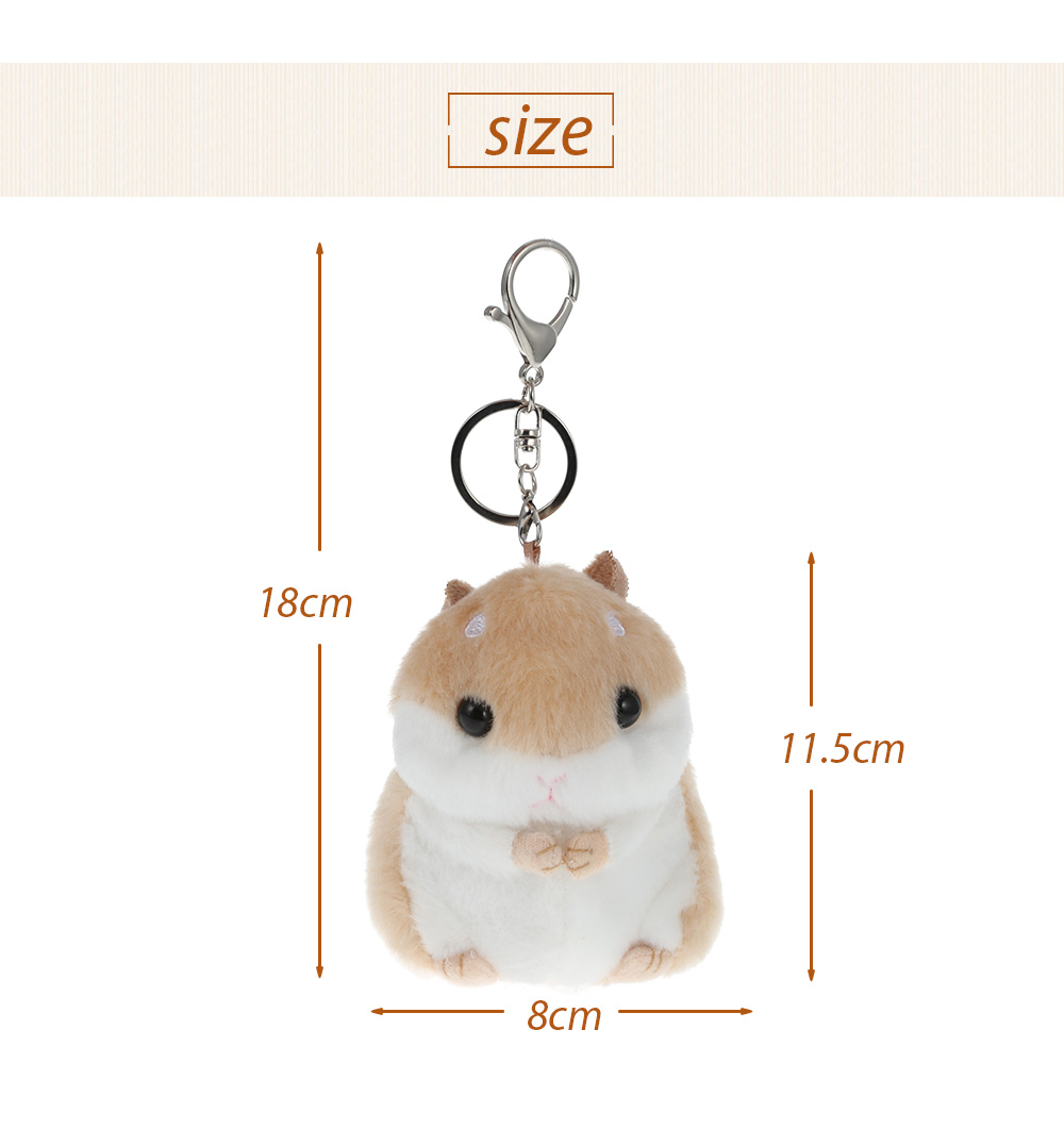 Creative Lovely Small Hamster Keychain Stuffed Toy Creative Lovely Small Hamster Keychain Stuffed Toy
