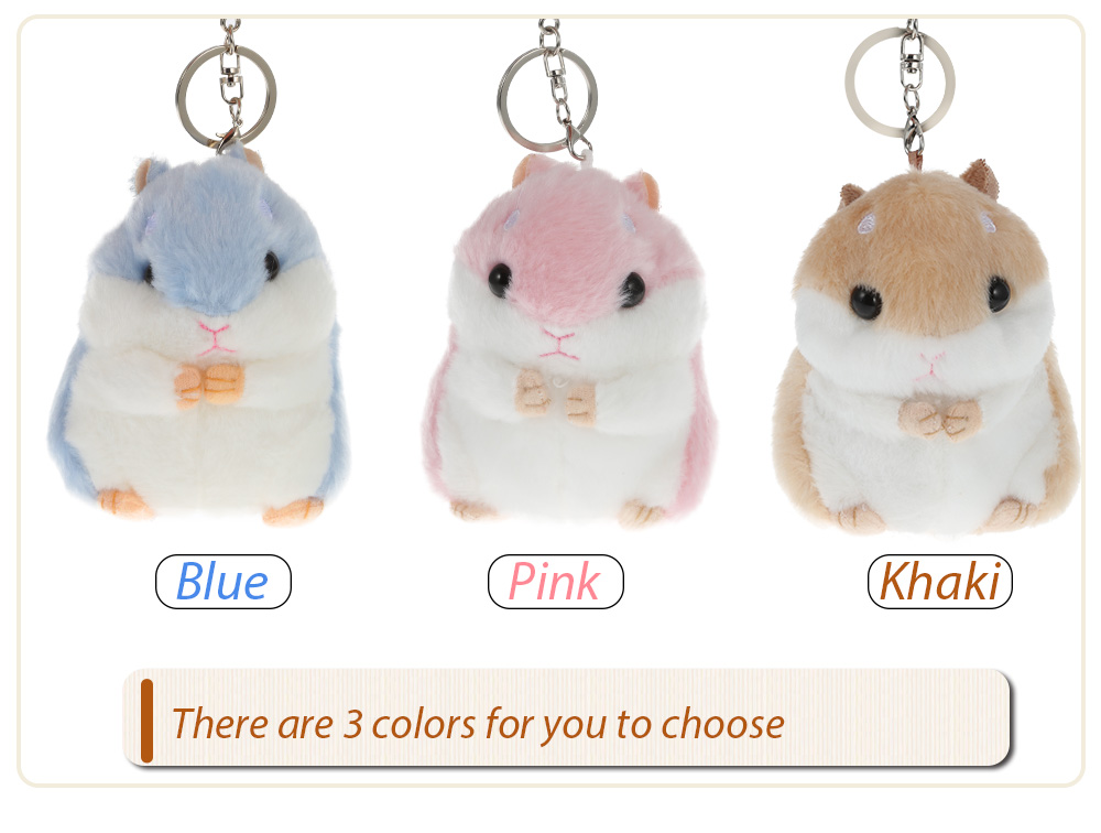 Creative Lovely Small Hamster Keychain Stuffed Toy