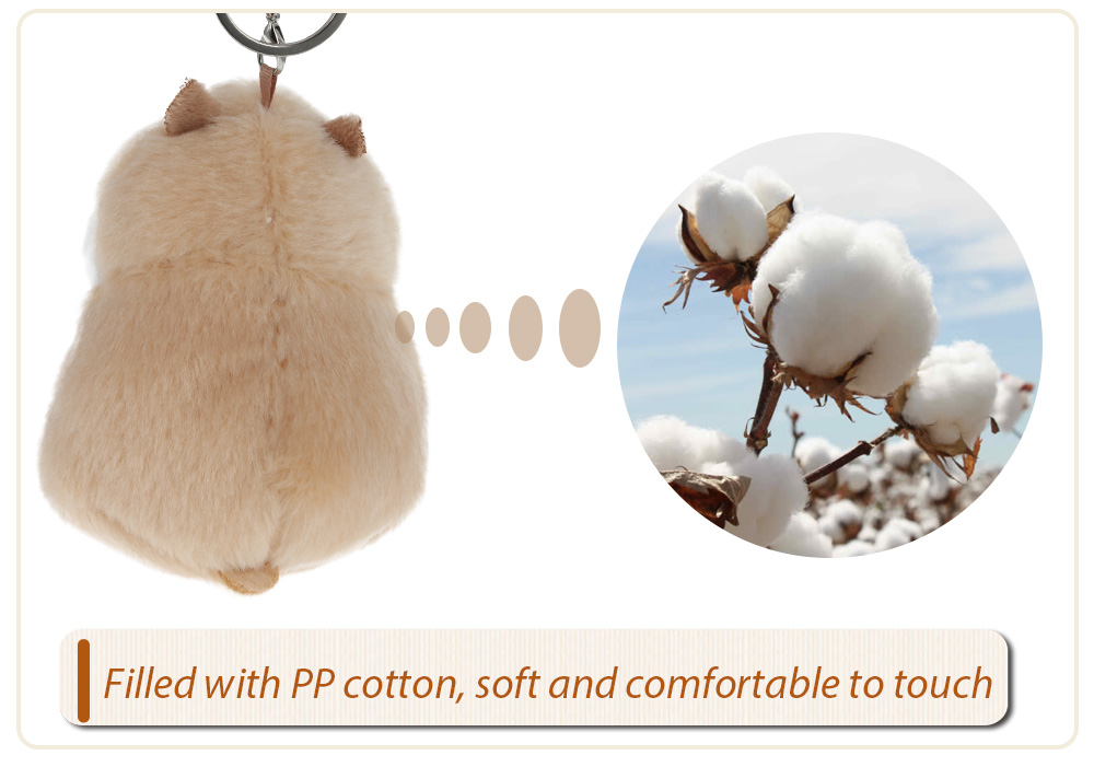 Creative Lovely Small Hamster Keychain Stuffed Toy Creative Lovely Small Hamster Keychain Stuffed Toy