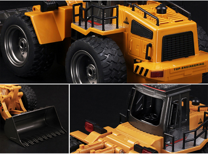 HUINA 1520 1:18 2.4GHz 6CH RC Alloy Truck Construction Vehicle
