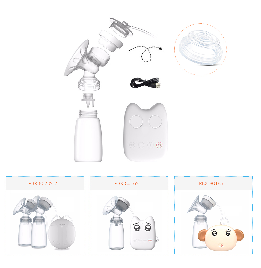 RealBubee Original Breast Pump Accessories PP Silicone Cylinder for Baby Breastfeeding