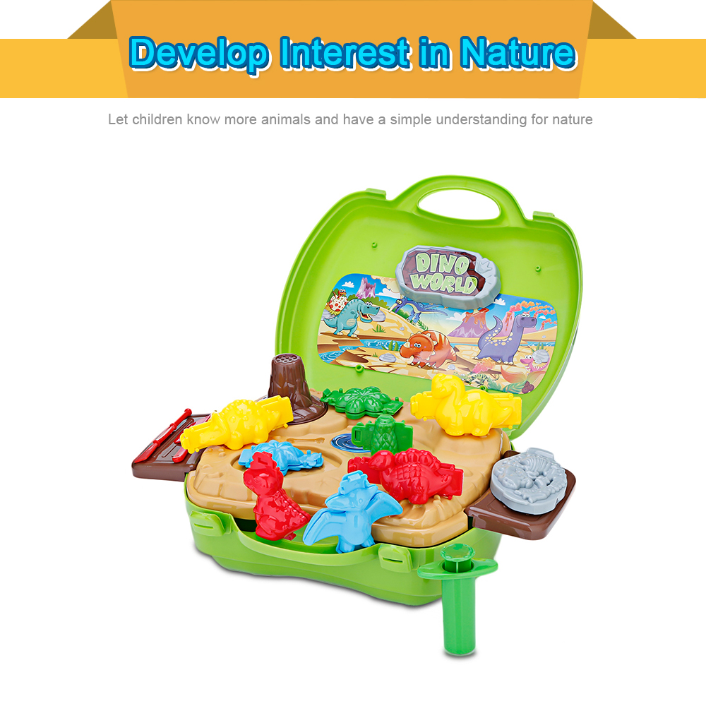 BOWA Suitcase Toy Kids Play Dough - Dinosaur