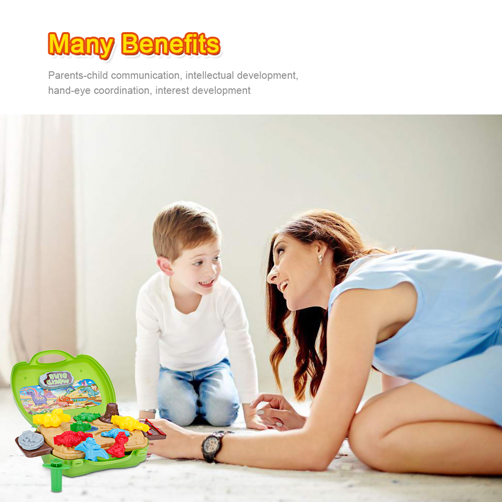 BOWA Suitcase Toy Kids Play Dough - Dinosaur BOWA Suitcase Toy Kids Play Dough - Dinosaur