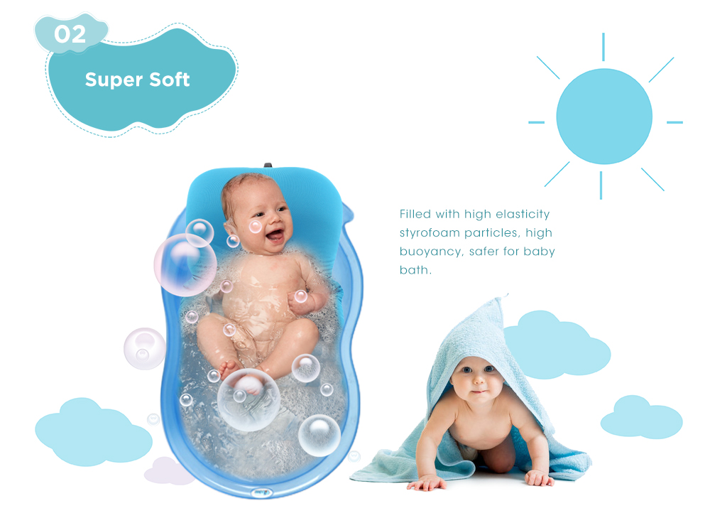Anti-skid Baby Bath Mat Folding Soft Newborn Seat Pad Anti-skid Baby Bath Mat Folding Soft Newborn Seat Pad