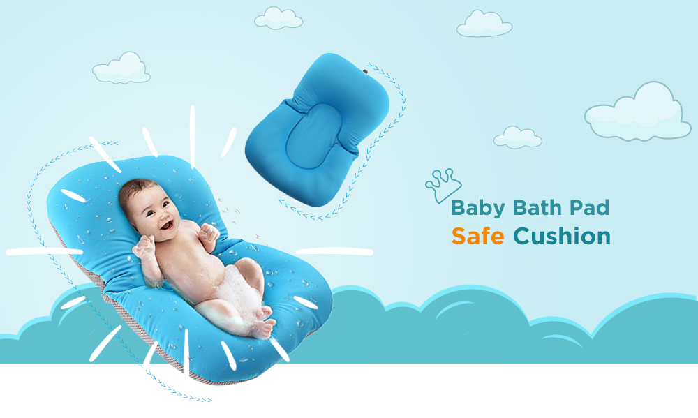 Anti-skid Baby Bath Mat Folding Soft Newborn Seat Pad