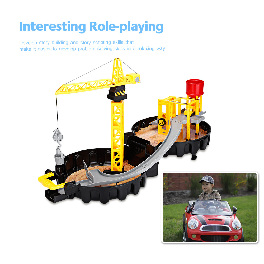 WY205 Construction Sites with Diecast Play Set Parking Garage Toys for Kids Model Building Kits WY205 Construction Sites with Diecast Play Set Parking Garage Toys for Kids Model Building Kits