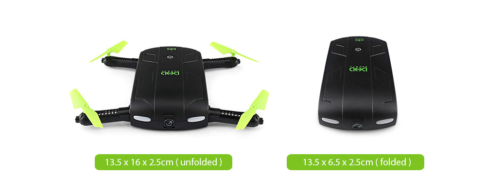 DHD D5 Mini Foldable RC Pocket Quadcopter BNF WiFi FPV 0.3MP Camera / G-sensor Mode / Waypoints