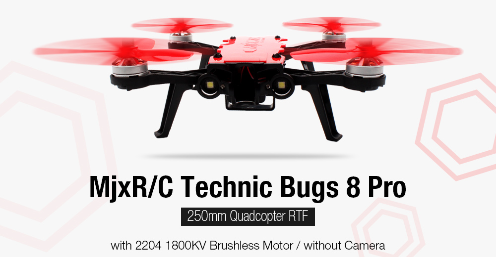 MjxR / C Technic Bugs 8 Pro 250mm Quadcopter RTF 2204 1800KV Brushless Motor / without Camera