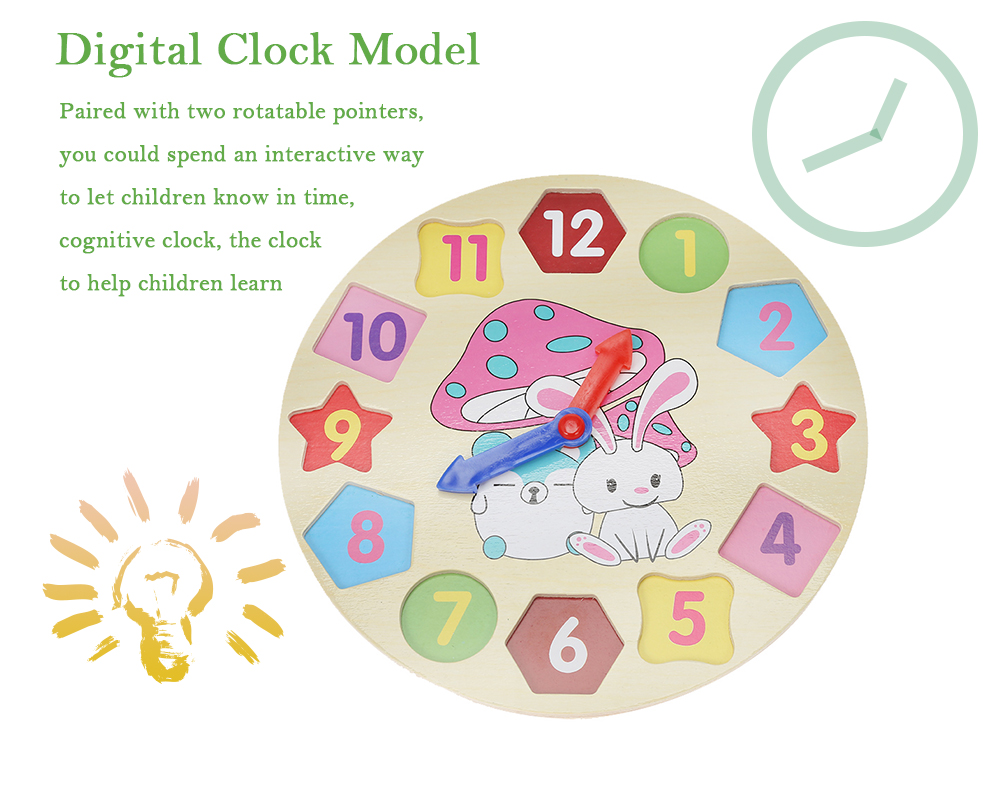 Digital Geometry Clock Educational Toy Digital Geometry Clock Educational Toy