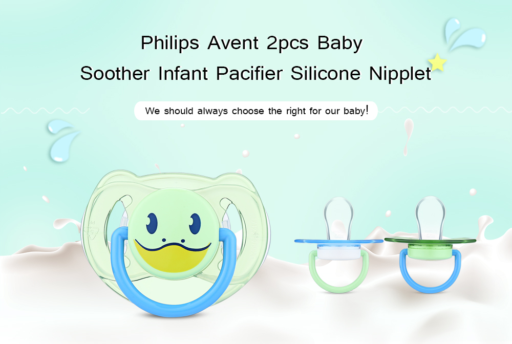 Avent 2pcs Animal Silicone Baby Pacifier Feeding Orthodontic Nipple