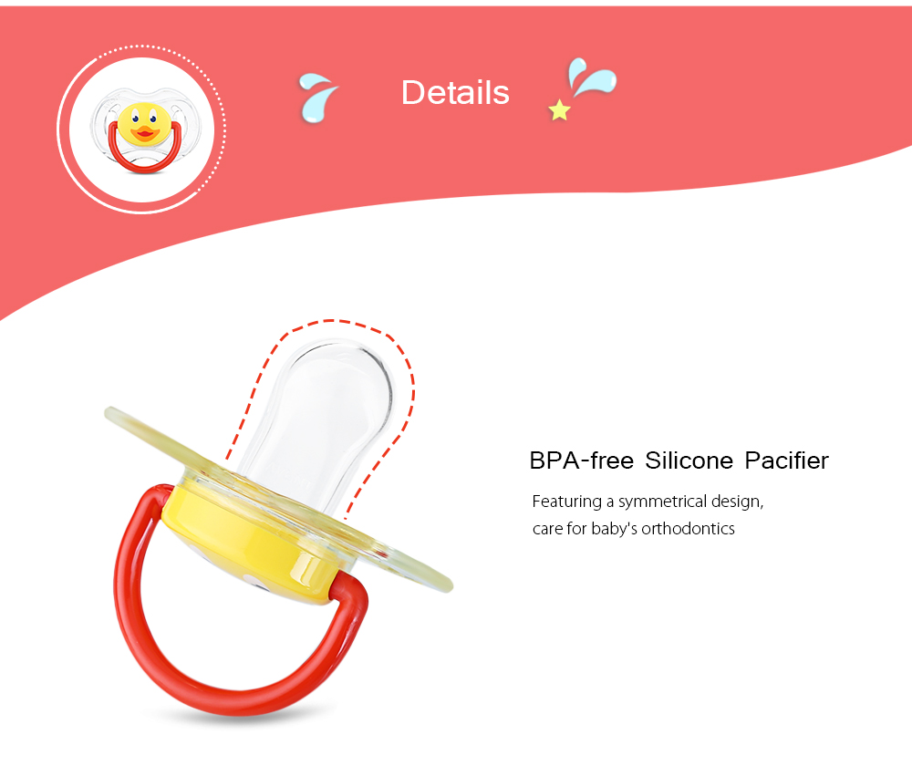 Avent 2pcs Silicone Animal Baby Pacifier Feeding Orthodontic Nipple