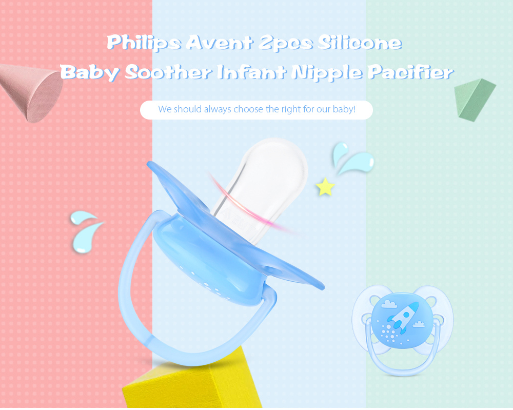 Avent 2pcs Silicone Baby Pacifier Infant Toddler Feeding Orthodontic Nipple Avent 2pcs Silicone Baby Pacifier Infant Toddler Feeding Orthodontic Nipple