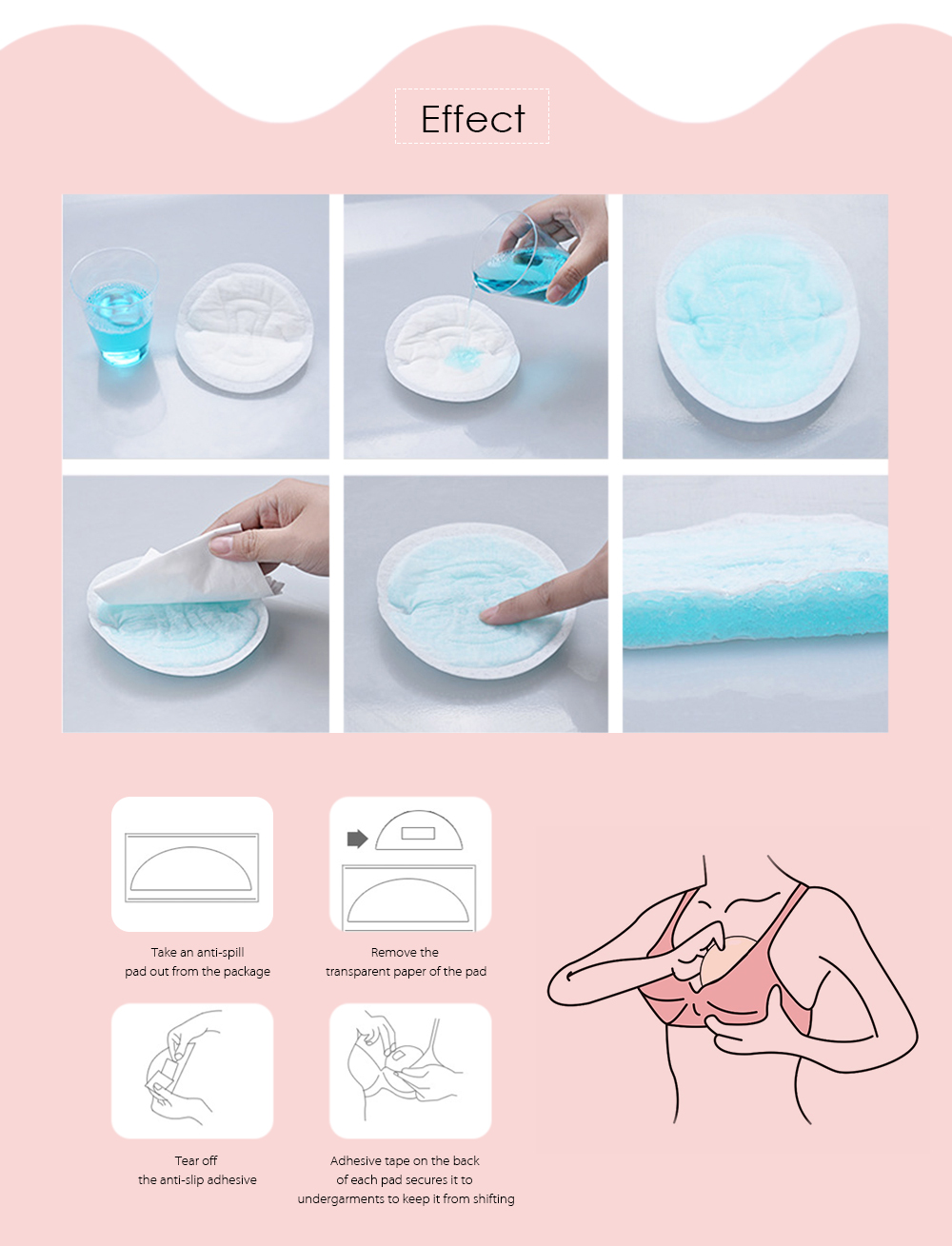 RealBubee 100pcs Disposable Breathable Anti-spill Leak-proof Breast Nursing Pads RealBubee 100pcs Disposable Breathable Anti-spill Leak-proof Breast Nursing Pads