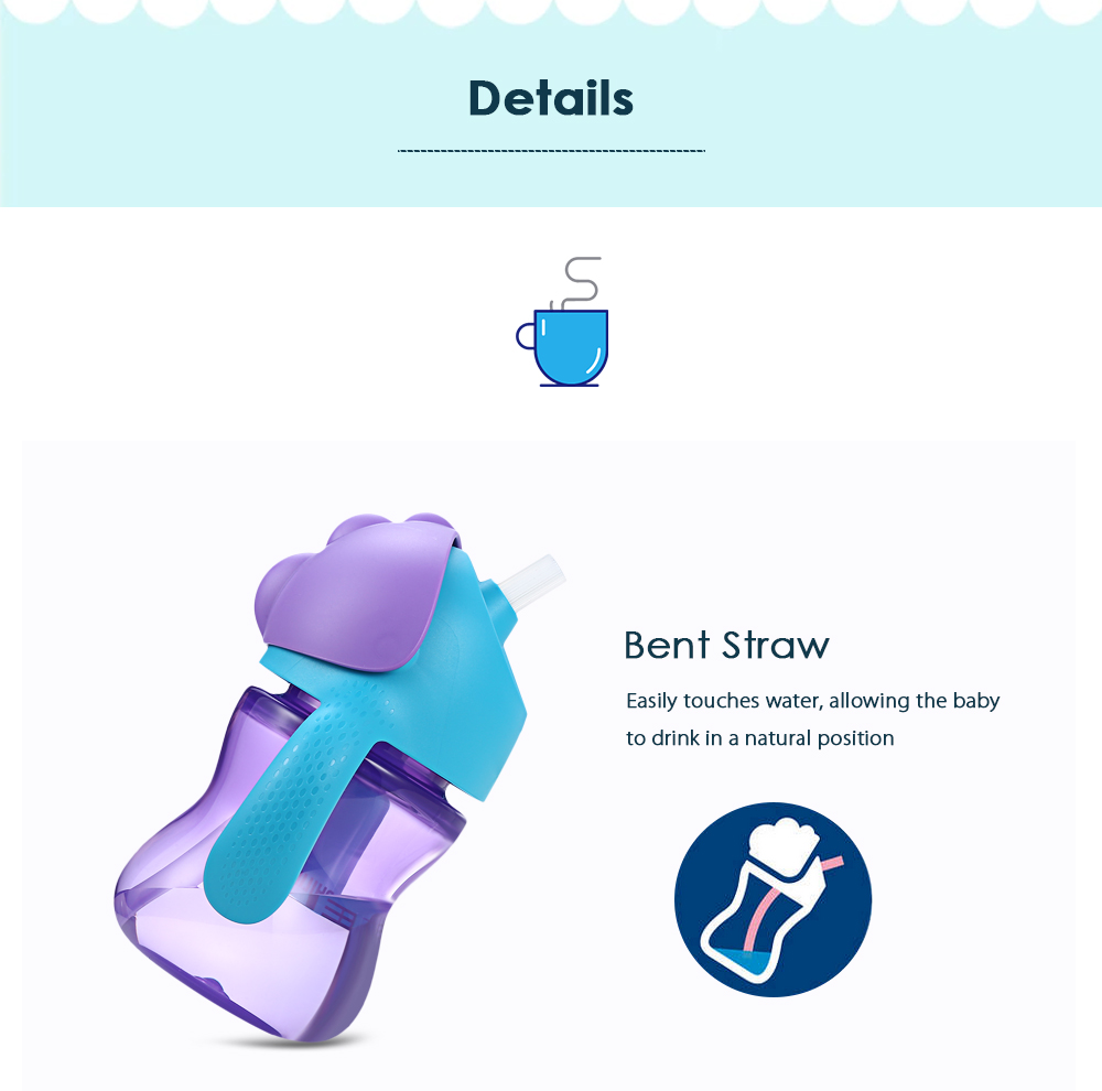 Avent 7oz / 200ml Baby Soft Handle Straw Bottle Training Drinking Cup Avent 7oz / 200ml Baby Soft Handle Straw Bottle Training Drinking Cup