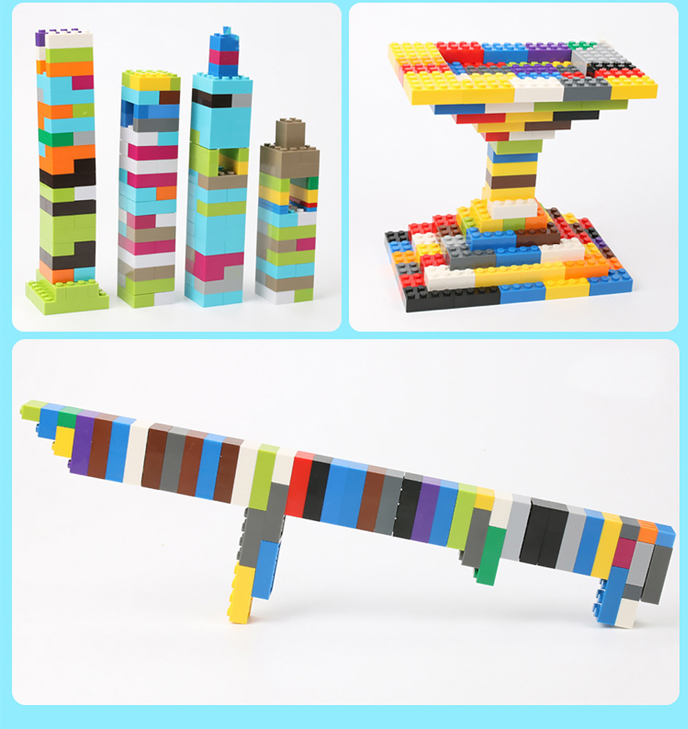 1000pcs DIY Building Blocks Small Particles Assembled Children Creative Intelligent Toys