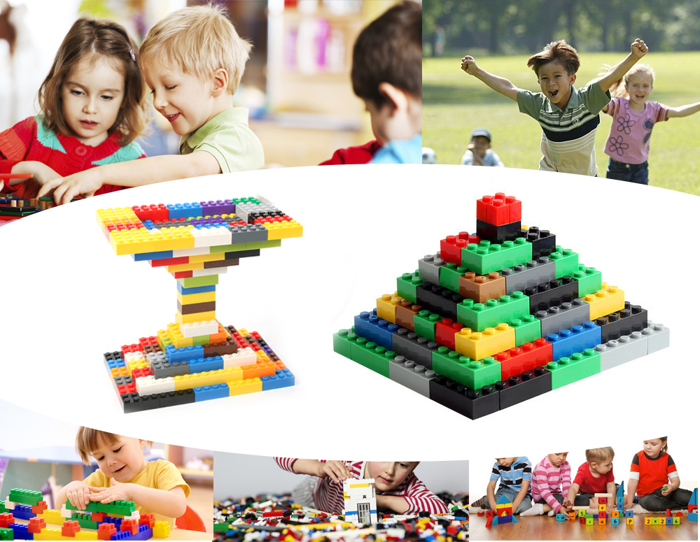 1000pcs DIY Building Blocks Small Particles Assembled Children Creative Intelligent Toys