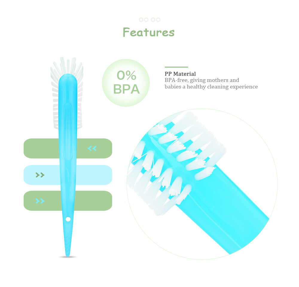 Avent Baby Feeding Bottle Nipple Pacifier Rotating Cleaning Washing Brush